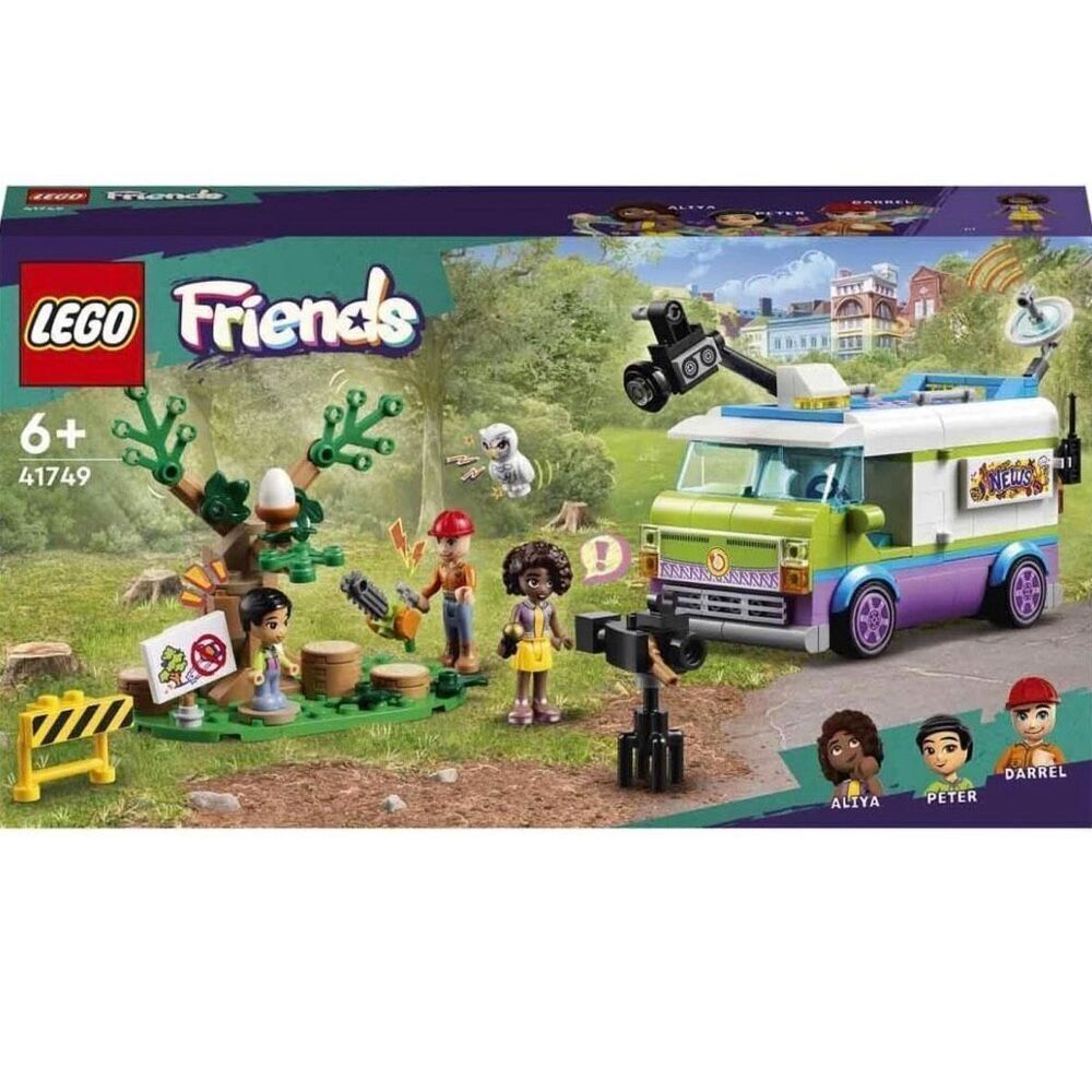 Lego 41749 Friends Message Car, Animal Rescue Toy Set, Film and Report News with